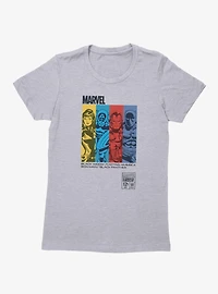 Marvel Comics Retro Color Panel Group Shot Womens T-Shirt