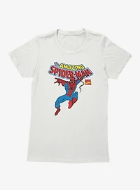 Marvel Spider-Man Cover Swing Womens T-Shirt