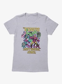 Marvel Comics Retro Earths Mightiest Heroes Melty Icons Womens T-Shirt