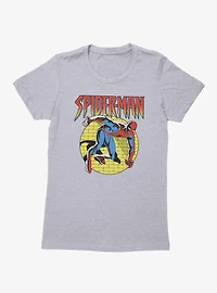 Marvel Comics Retro Yellow Brick Wall Womens T-Shirt