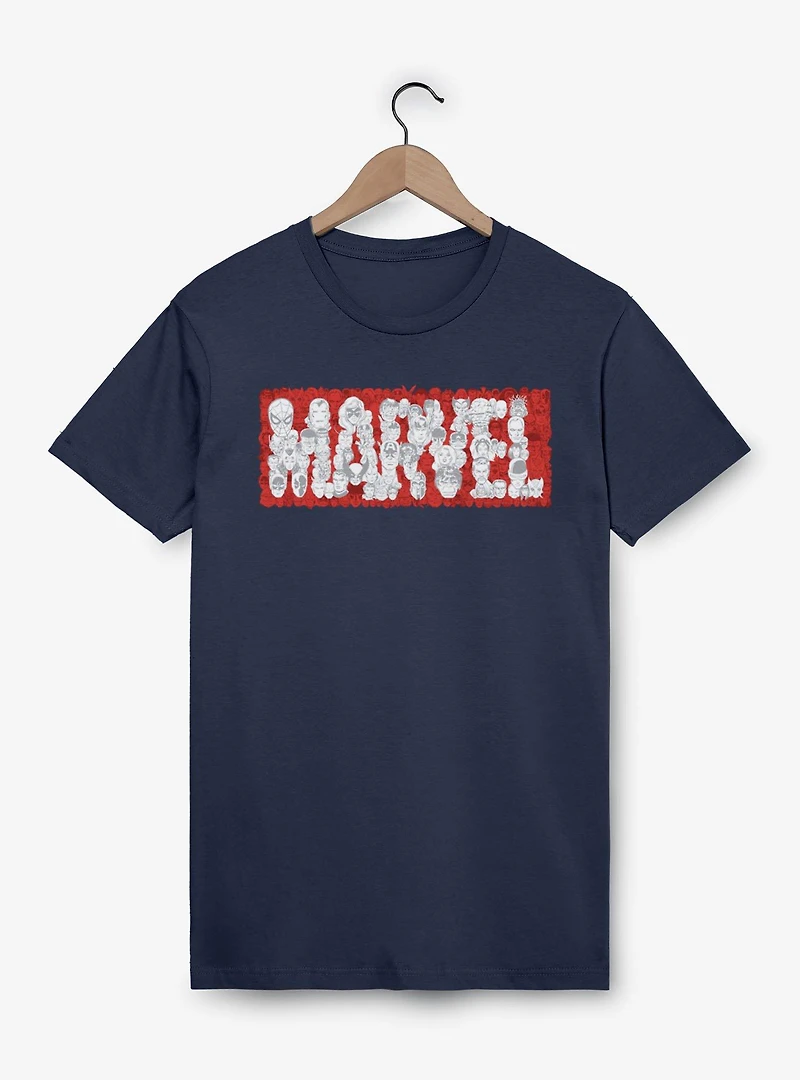 Marvel Wonder Man Made Of Heroes Face T-Shirt