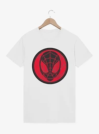Marvel Spider-Man Black And Red Circle Face T-Shirt