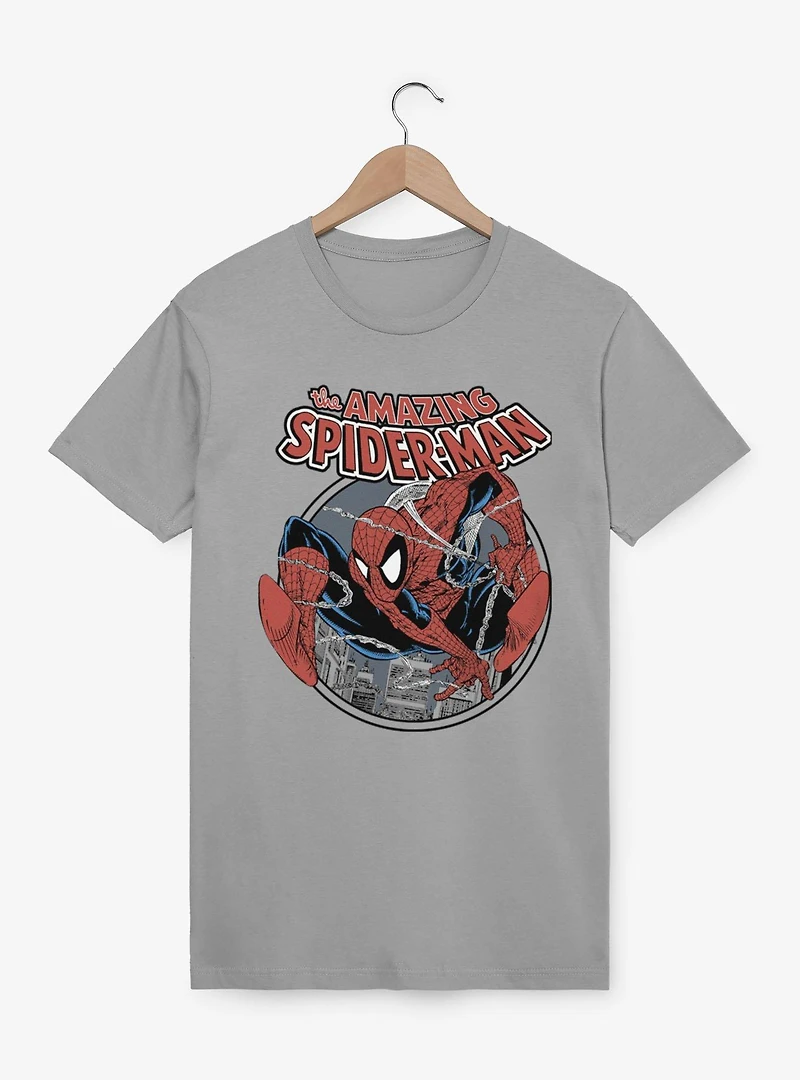Marvel Spider-Man Web Sling Circle T-Shirt
