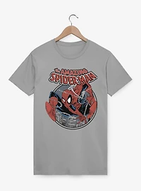 Marvel Spider-Man Web Sling Circle T-Shirt