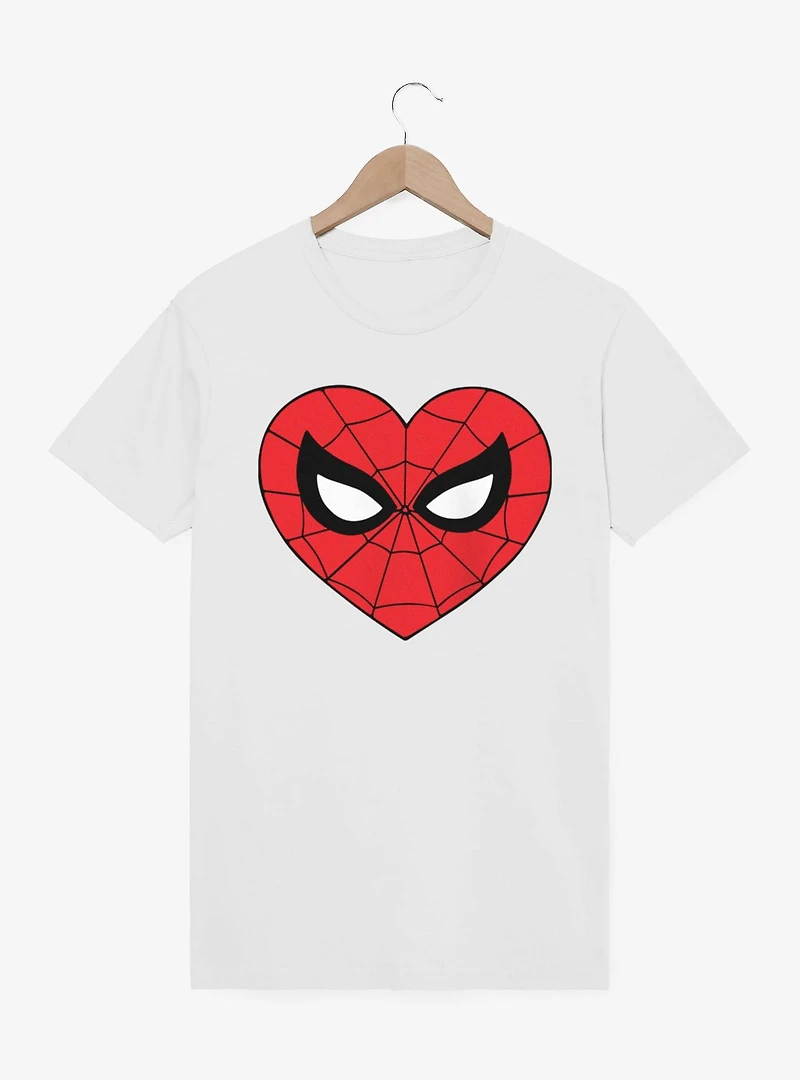 Marvel Spider-Man Heart Face Icon T-Shirt