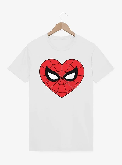 Marvel Spider-Man Heart Face Icon T-Shirt