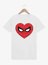 Marvel Spider-Man Heart Face Icon T-Shirt