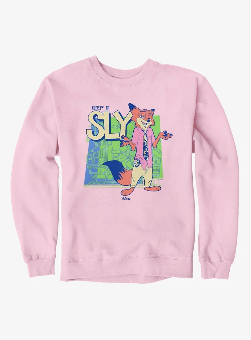 Disney Pixar Zootopia 2 Keep It Sly Fox Shrug Sweatshirt