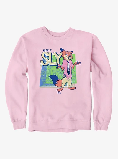 Disney Pixar Zootopia 2 Keep It Sly Fox Shrug Sweatshirt
