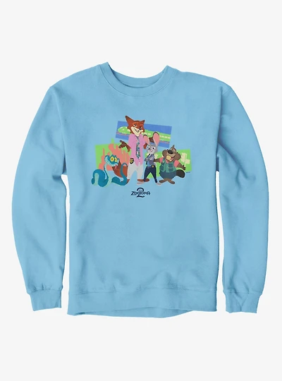 Disney Pixar Zootopia 2 New Friends Around Town Sweatshirt