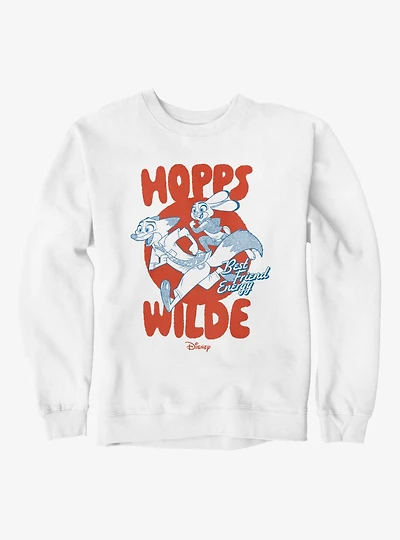 Disney Pixar Zootopia 2 Best Friend Energy Running Circle Hopps & Wilde Sweatshirt