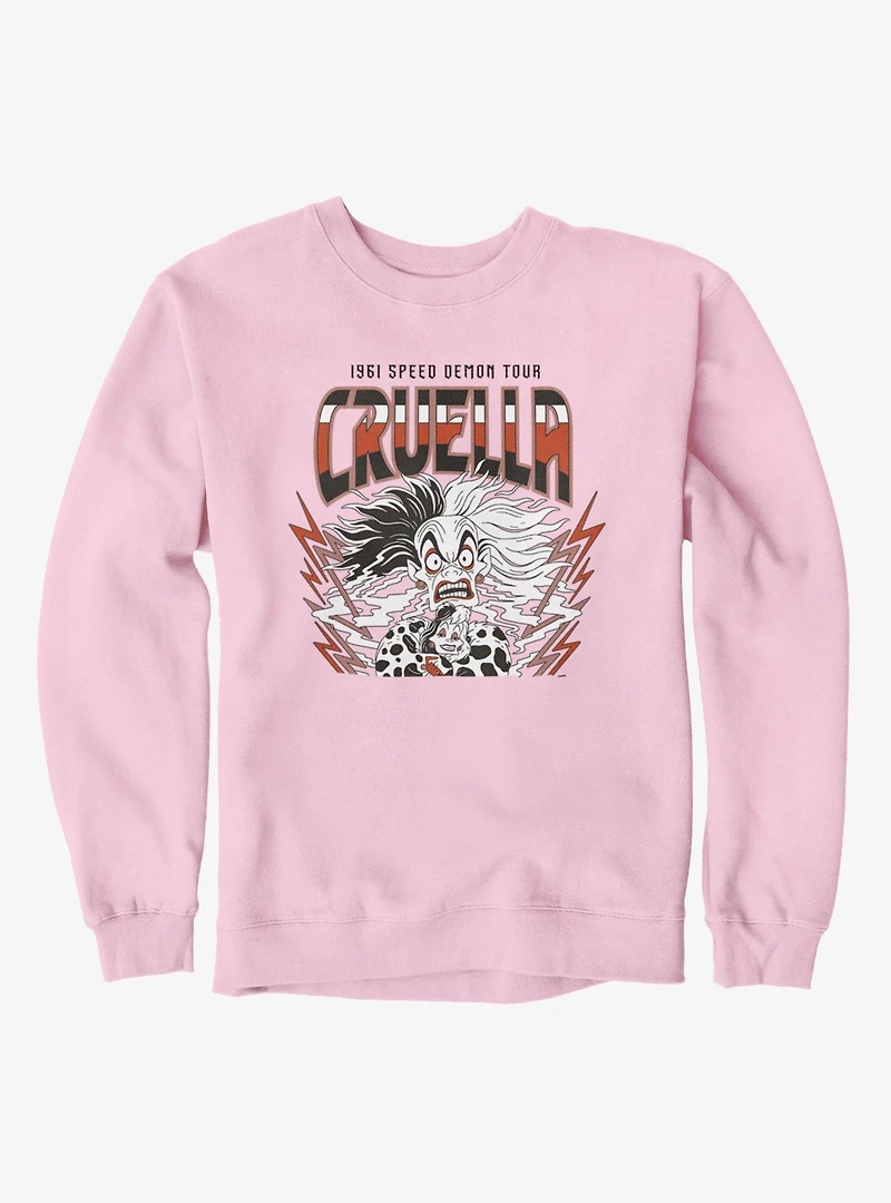 Disney Villains 1961 Speed Demon Tour Cruella Sweatshirt