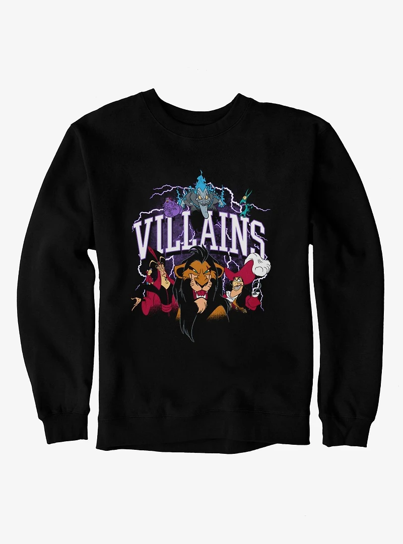 Disney Villains Lightning Evil Smiles Sweatshirt
