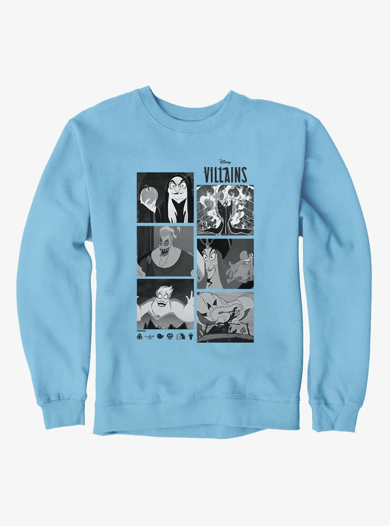 Disney Villains Monochrome Photo Reel Sweatshirt