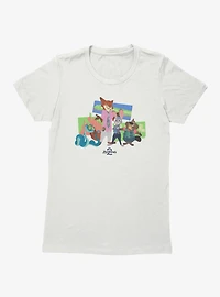 Disney Pixar Zootopia 2 New Friends Around Town Womens T-Shirt