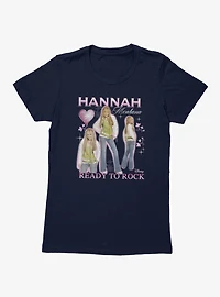 Disney Hannah Montana Ready To Rock Collage Womens T-Shirt