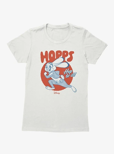 Disney Pixar Zootopia 2 Hopps Hop To It Circle Womens T-Shirt
