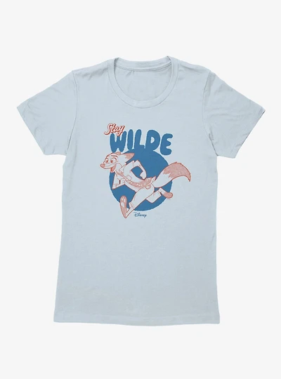 Disney Pixar Zootopia 2 Stay Wilde Running Circle Womens T-Shirt