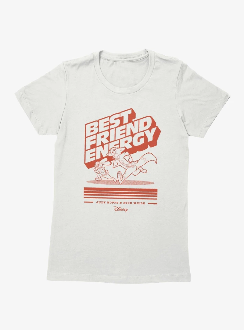 Disney Pixar Zootopia 2 Best Friend Energy Hopps & Wilde Womens T-Shirt