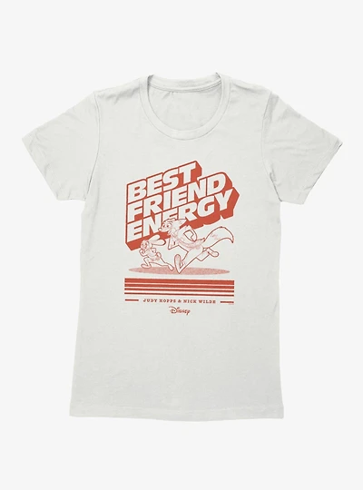 Disney Pixar Zootopia 2 Best Friend Energy Hopps & Wilde Womens T-Shirt