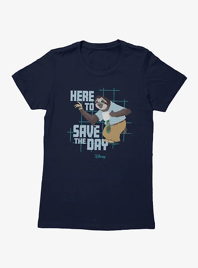 Disney Pixar Zootopia 2 Here To Save The Day Flash Womens T-Shirt