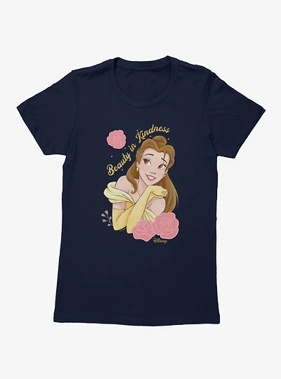 Disney Beauty And The Beast Kindness With Roses Belle Womens T-Shirt