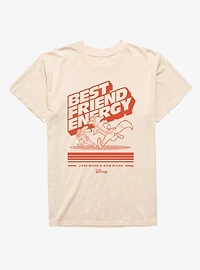 Disney Pixar Zootopia 2 Best Friend Energy Hopps & Wilde Mineral Wash T-Shirt