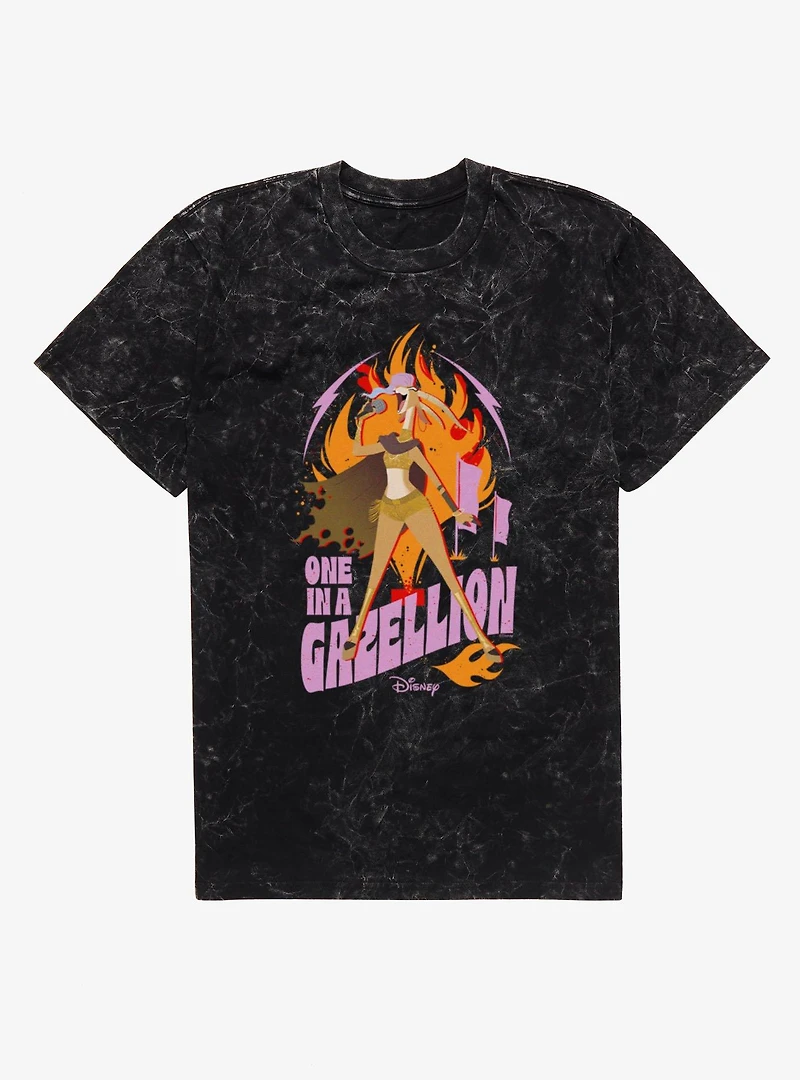Disney Pixar Zootopia 2 One A Gazellion Fire Song Mineral Wash T-Shirt