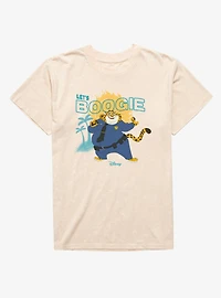 Disney Pixar Zootopia 2 Let's Boogie Officer Clawhauser Mineral Wash T-Shirt