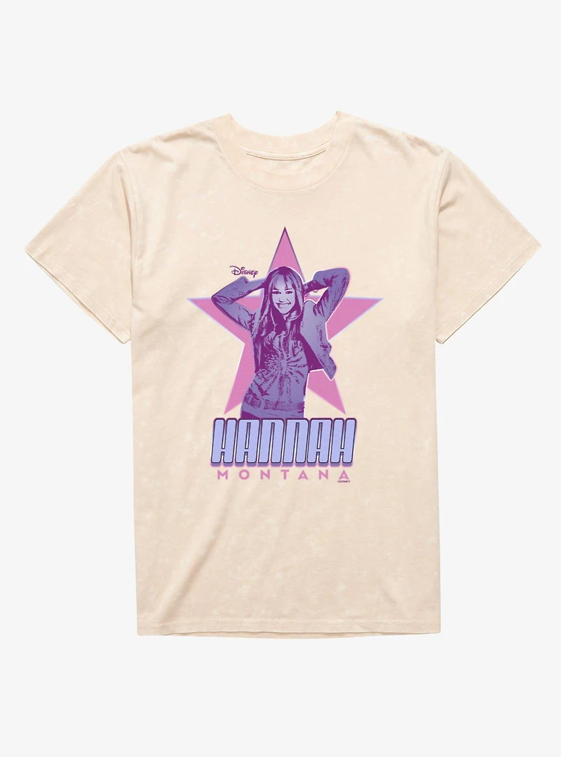 Disney Hannah Montana Ready To Rock Star Mineral Wash T-Shirt