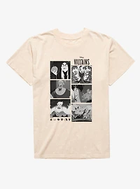 Disney Villains Monochrome Photo Reel Mineral Wash T-Shirt