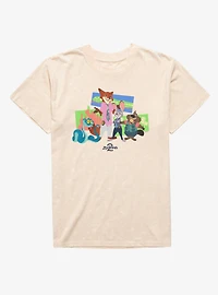 Disney Pixar Zootopia 2 New Friends Around Town Mineral Wash T-Shirt
