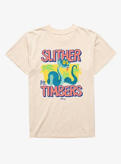 Disney Pixar Zootopia 2 Slither Me Timbers Gary Mineral Wash T-Shirt