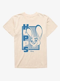 Disney Pixar Zootopia 2 Judy Hopps Portrait Poster Mineral Wash T-Shirt
