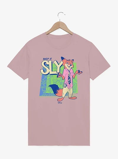 Disney Pixar Zootopia 2 Keep It Sly Fox Shrug T-Shirt