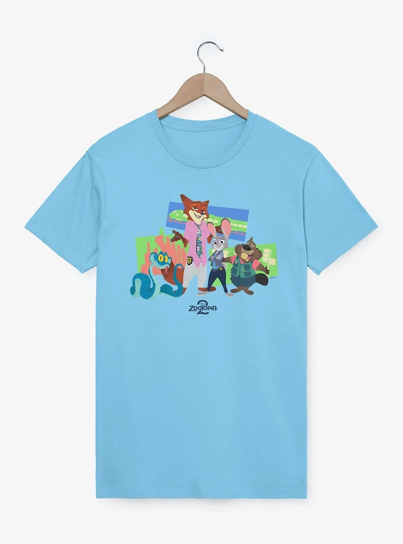 Disney Pixar Zootopia 2 New Friends Around Town T-Shirt