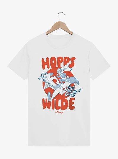Disney Pixar Zootopia 2 Best Friend Energy Running Circle Hopps & Wilde T-Shirt