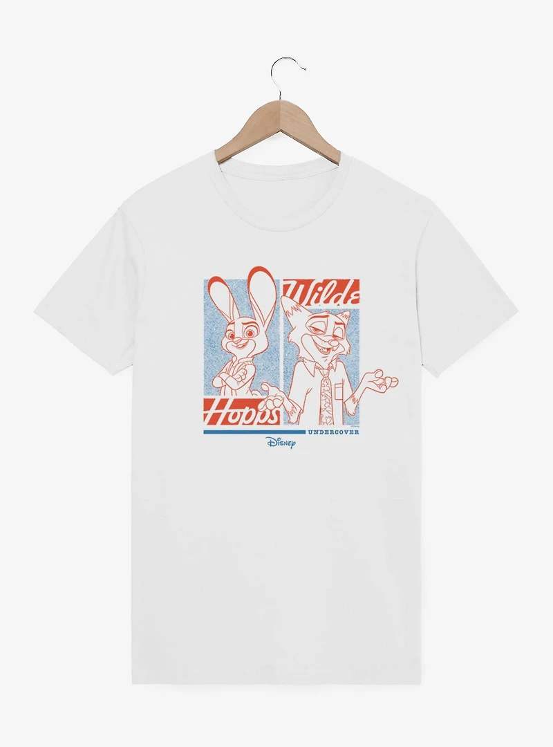 Disney Pixar Zootopia 2 Hopps & Wilde Undercover Print T-Shirt