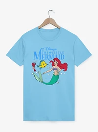 Disney The Little Mermaid Ariel Swimming With Flounder & Sebastian T-Shirt