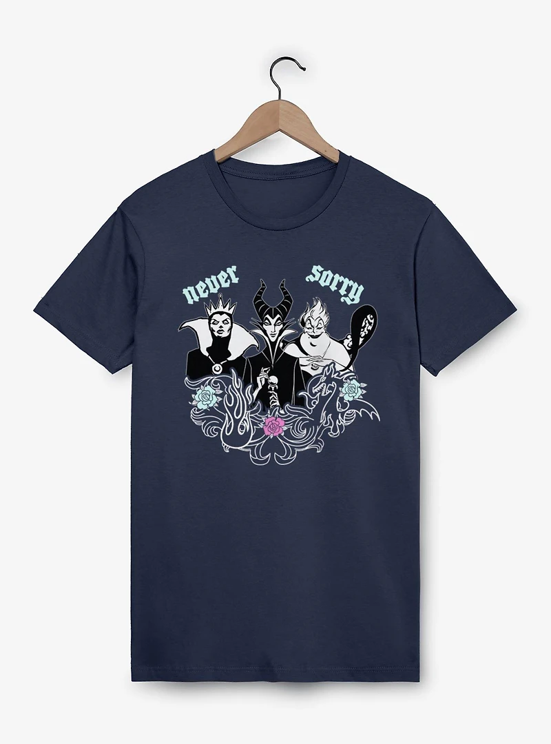 Disney Villains Never Sorry Floral T-Shirt