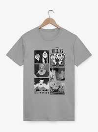 Disney Villains Monochrome Photo Reel T-Shirt