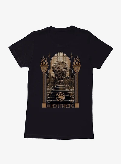 House Of The Dragon Iron Throne Womens T-Shirt