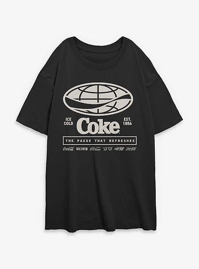 Coca-Cola The Pause That Refreshes Womens Oversized T-Shirt