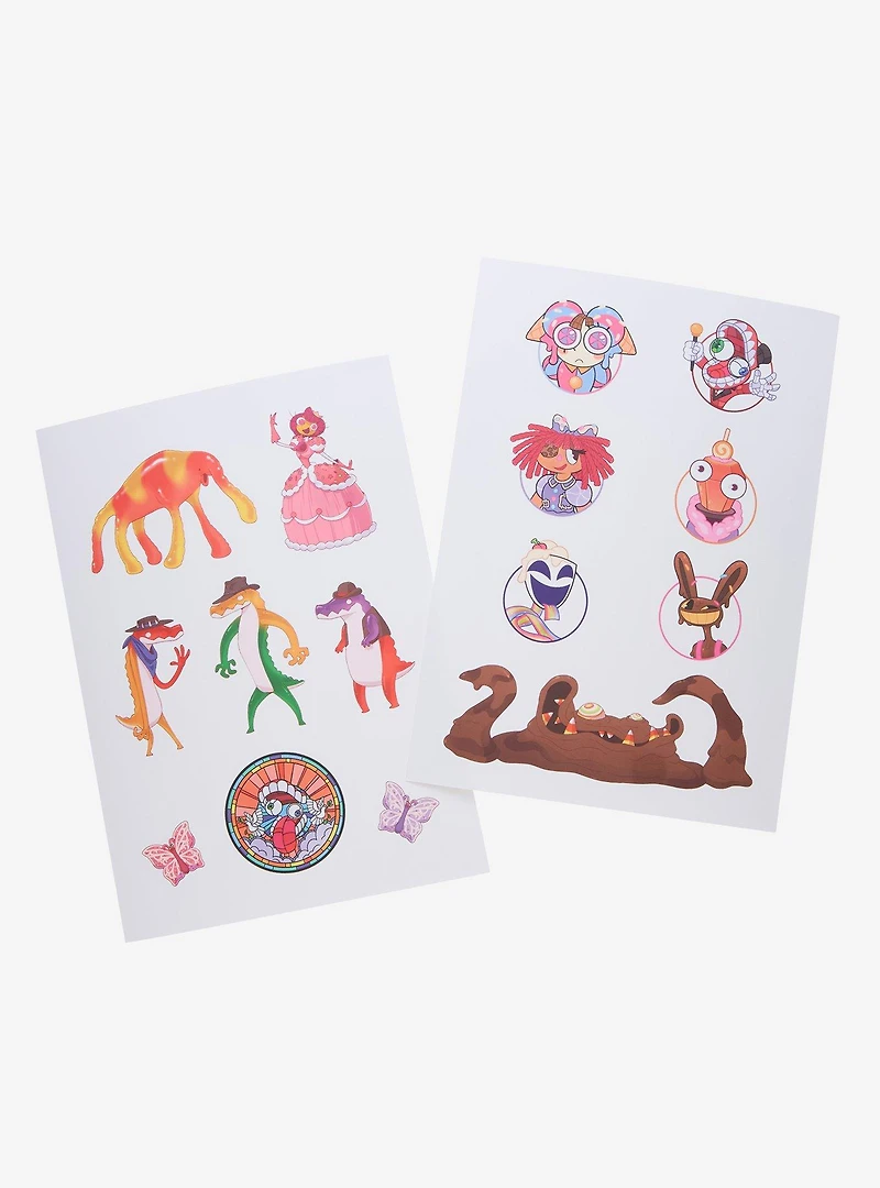 The Amazing Digital Circus Sticker Sheets