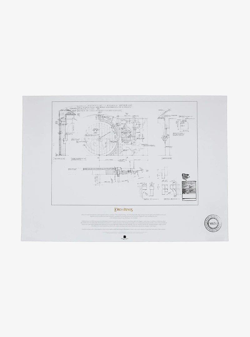 The Lord of the Rings The Door of Bag End Blueprint