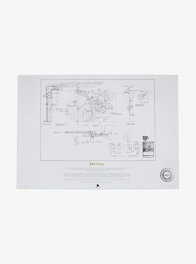 The Lord of the Rings The Door of Bag End Blueprint