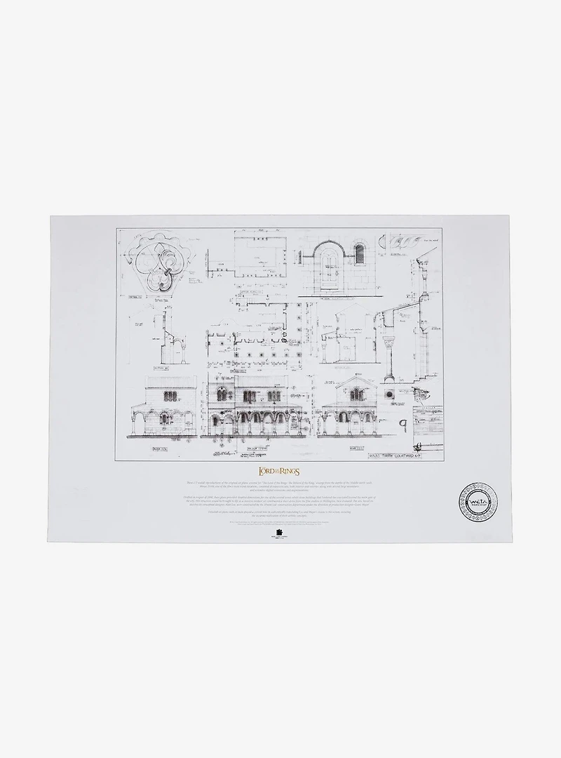 The Lord of the Rings The Courtyard of Minas Tirith Blueprint