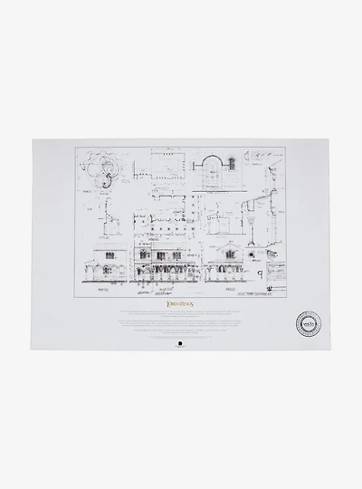 The Lord of the Rings The Courtyard of Minas Tirith Blueprint