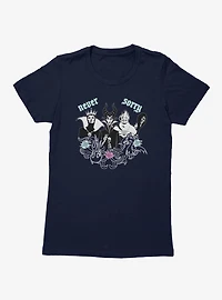 Disney Villains Never Sorry Floral Womens T-Shirt