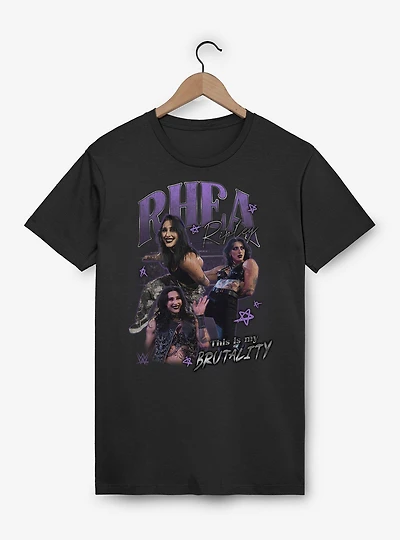 WWE Rhea Ripley This Is My Brutality Collage T-Shirt